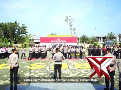 Latihan SISPAM KOTA polresokihadir