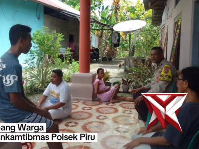 KEGIATAN SAMBANG WARGA BHABINKAMTIBMAS POLSEK PIRU