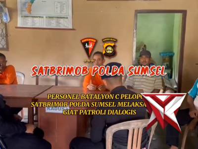 Giat Patroli Dialogis personel Batalyon C Pelopor Satbrimob Polda Sumsel - PoliceTube