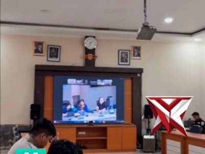 Polres Musi Rawas ikuti Zoom Meeting Sosialisasi dan Simulasi  (LP) serta Laporan Kehilangan  Online