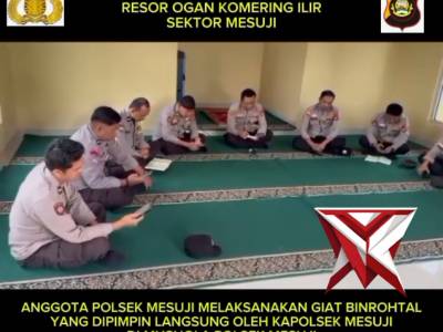 Anggota Polsek Mesuji giat Binrohtal