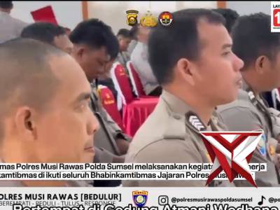 Polres Musi Rawas, Sat Binmas Gelar Anev Kinerja Bhabinkamtibmas Jajaran April 2026.