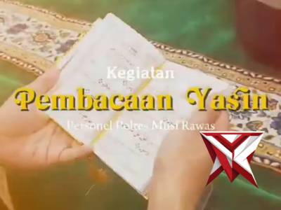 Pembinaan Rohani Personel, Polres Musi Rawas Gelar Pembacaan Yasin Rutin Dukung Program Kapolda