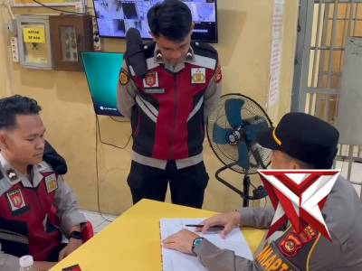 Piket Pamapta cek piket jaga tahanan