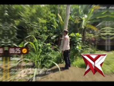 Anggota Polsek Jejawi melaksanakan giat Mitigasi Karhutla di wilayah kecamatan Jejawi