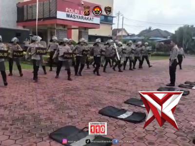 Pelatihan Dalmas peningkatan kemampuan Pers Dalmas Polres Muba