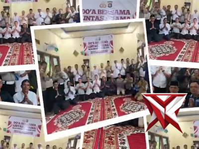 Doa bersama forkopimcam dan masyarakat