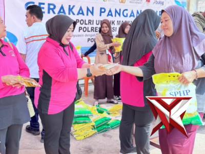 GERAKAN PANGAN MURAH POLSEK TUNGKAL JAYA.