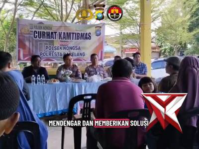 Jumat Curhat Polsek Nongsa Bersama Masyarakat Kelurahan Kabil Kecamatan Nongsa - PoliceTube