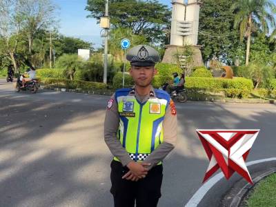Pantauan arus lalin di Kec. Sekayu Sat Lantas Polres Muba