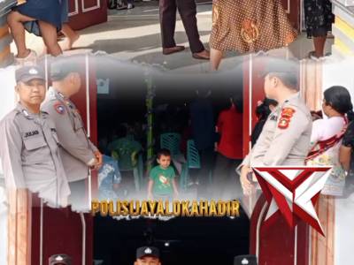 POLISI_JAYALOKA POLRES MUSI RAWAS HADIR, AMANKAN IBADAH JUMAT AGUNG DI GEREJA GEKISIA