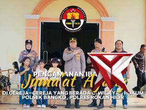pengamanan jumat agung oleh polsek bangko