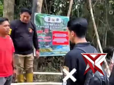 IMBAUAN STOP ILLEGAL DRILLING DI WILKUM POLSEK TUNGKAL KAYA - PoliceTube