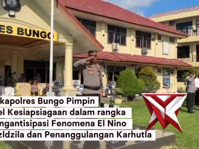 APEL KESIAPSIAGAAN KARHUTLA POLRES BUNGO - PoliceTube