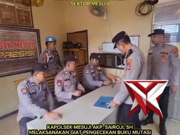 Pengecekan piket polsek mesuji