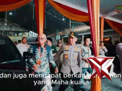 Kapolda Sumsel IJP Sandi Nugroho meninjau langsung pengamanan puncak perayaan Paskah 2026 di Plg