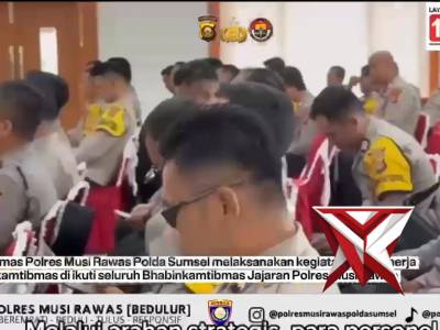 giat anev bulanan personel musi rawas - PoliceTube