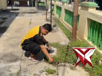 Biddokkes Polda Jateng Menggelar Progam Asri Polri di Masjid Al Ikhlas Aspol Sendangmulyo