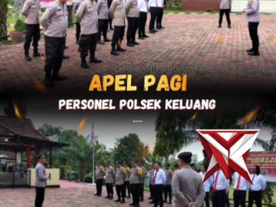 Apel Pagi Polsek Keluang 65