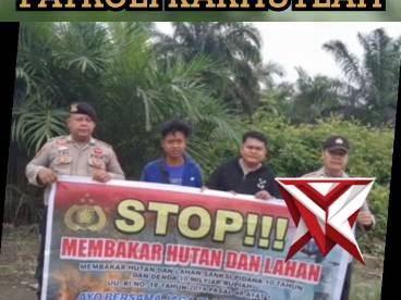 Patroli Karhutla Polsek Pangkalan Kerinci