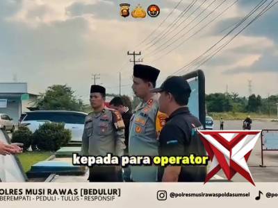Pengecekan tangki bbm dari polres musi rawas