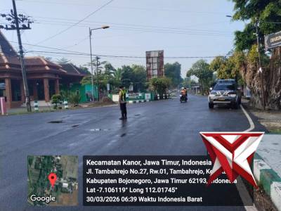 Polsek Kanor antisipasi kemacetan arus lalu lintas
