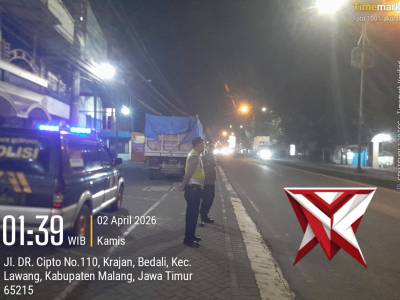 Patroli 3C Antisipasi balap liar guna tercipta nya Siskamtibmas pada Dini hari di Daerah Lawang