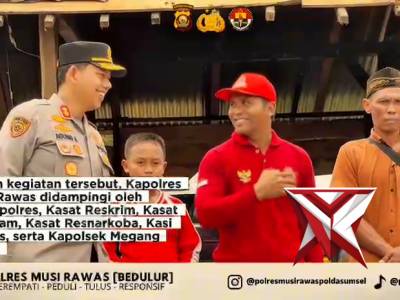 Kapolres Musi Rawas Akbp Agung Aditya Prananta, S.H, S.I.K, M.H