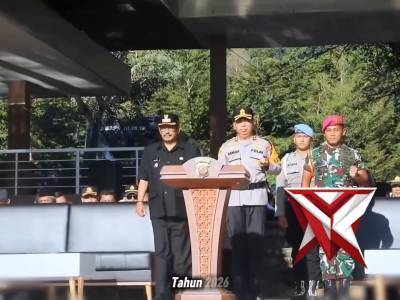 Kapolres Sukabumi Pimpin Apel Gelar Pasukan Operasi Ketupat Lodaya 2026