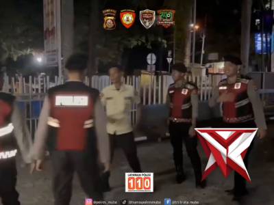 Sat Samapta Polres Muba - giat patroli malam antisipasi kejahatan dan pastikan kondusifitas wilayah