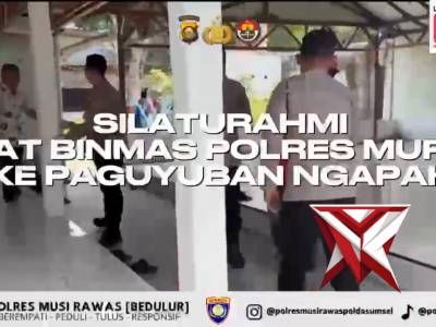 Kapolda Sumsel IJP DR. SANDI NUGROHO-Kapolres Musi Rawas-Sat Binmas Jalin Silahturahmi