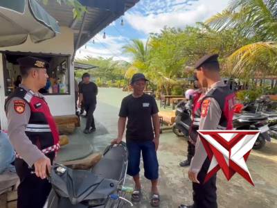 Sat  samapta polres Musi Rawas menghimbau agar bersama menjaga ketertiban dan keamanan