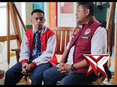 Sosialisasi Program Bersinar (Bersih Narkoba) Sat Narkoba Polres Prabumulih Di SMP N 1 Prabumulih