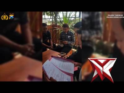 Polsek Tarokan melaksanakan kegiatan rakor halalbihalal Vespa Kediri