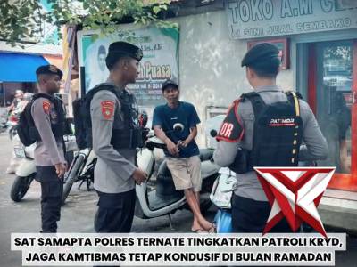 SAT SAMAPTA POLRES TERNATE LAKSANAKAN PATROLI KRYD - PoliceTube