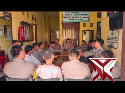 Apel mingguan Polsek Jayaloka