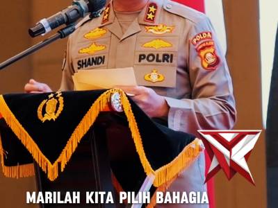 Kapolda Sumsel Irjen Pol Dr. Sandi Nugroho, S.I.K., S.H., M.Hum. resmi membuka Pembekalan dan Pelati