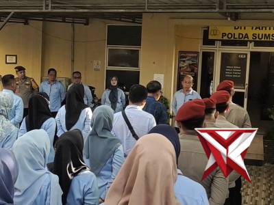 PELAKSANAAN APEL PAGI DITTAHTI POLDA SUMSEL HARI KAMIS 9 APRIL 2026