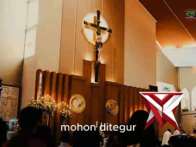 Kapolda Sumatera Selatan Irjen Pol Sandi Nugroho meninjau langsung pengamanan puncak perayaan Paskah