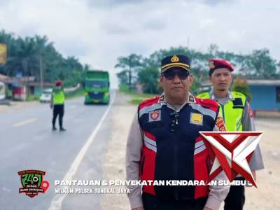 7. Pentuan dan penyekatan kendaraan sumbu 3 Wilkum Polsek Tungkal Jaya Polres Musi Banyuasin - PoliceTube