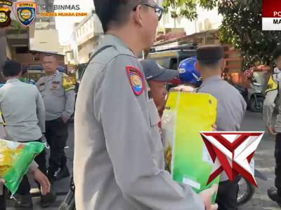 Wakapolres Muara Enim Pimpin Gerakan Pangan Murah, 2 Ton Beras Disalurkan ke Warga