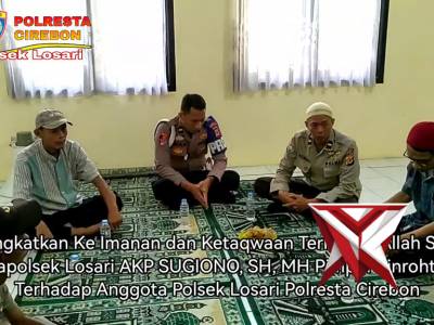 Binrohtal Polsek Losari Perkuat Iman dan Integritas Personel