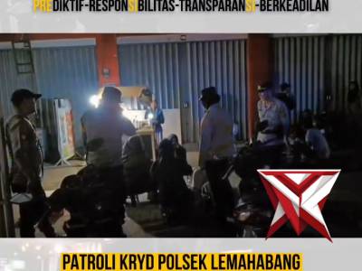 Patroli KRYD Polsek Lemahabang Berikan Rasa Aman kepada Masyarakat - PoliceTube