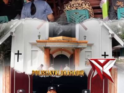 Polres MusinRawas amankan ibadah Jumat agung di Gereja Gekesia Kec. Jayaloka - PoliceTube