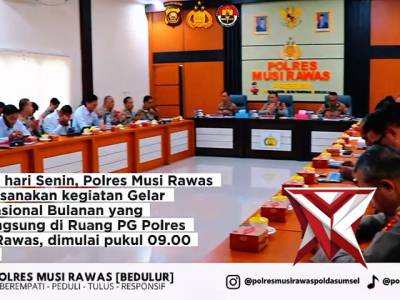 Gelar Opsnal Polres Mura dalam rangka mendukung kebijakan