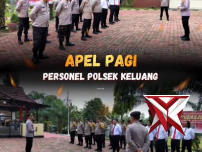 Apel Pagi Polsek Keluang 52