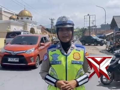Sat Lantas Polres Tasikmalaya melaksanakan pemantauan arus lalu lintas