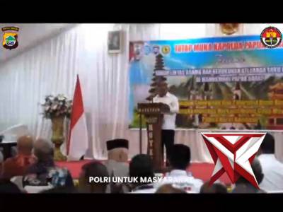 Tatap muka Kapolda Papua Barat bersama tokoh lintas agama dan kerukunan keluarga suku nusantara - PoliceTube