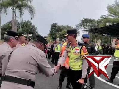 Apel Kesiapan Pengamanan Malam Takbir Idul Fitri 1447 H Polres Banjar.