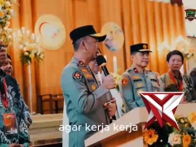 Kapolda Sumsel IJP Sandi Nugroho meninjau langsung pengamanan puncak perayaan Paskah 2026 di Plg - PoliceTube